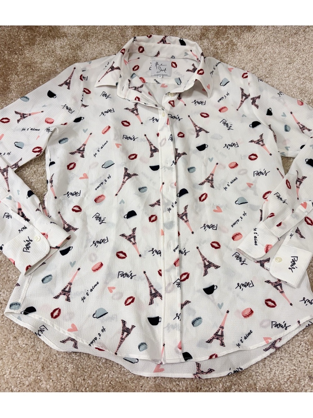 The Shirt by Rochelle Behrens Paris Button Down Top
